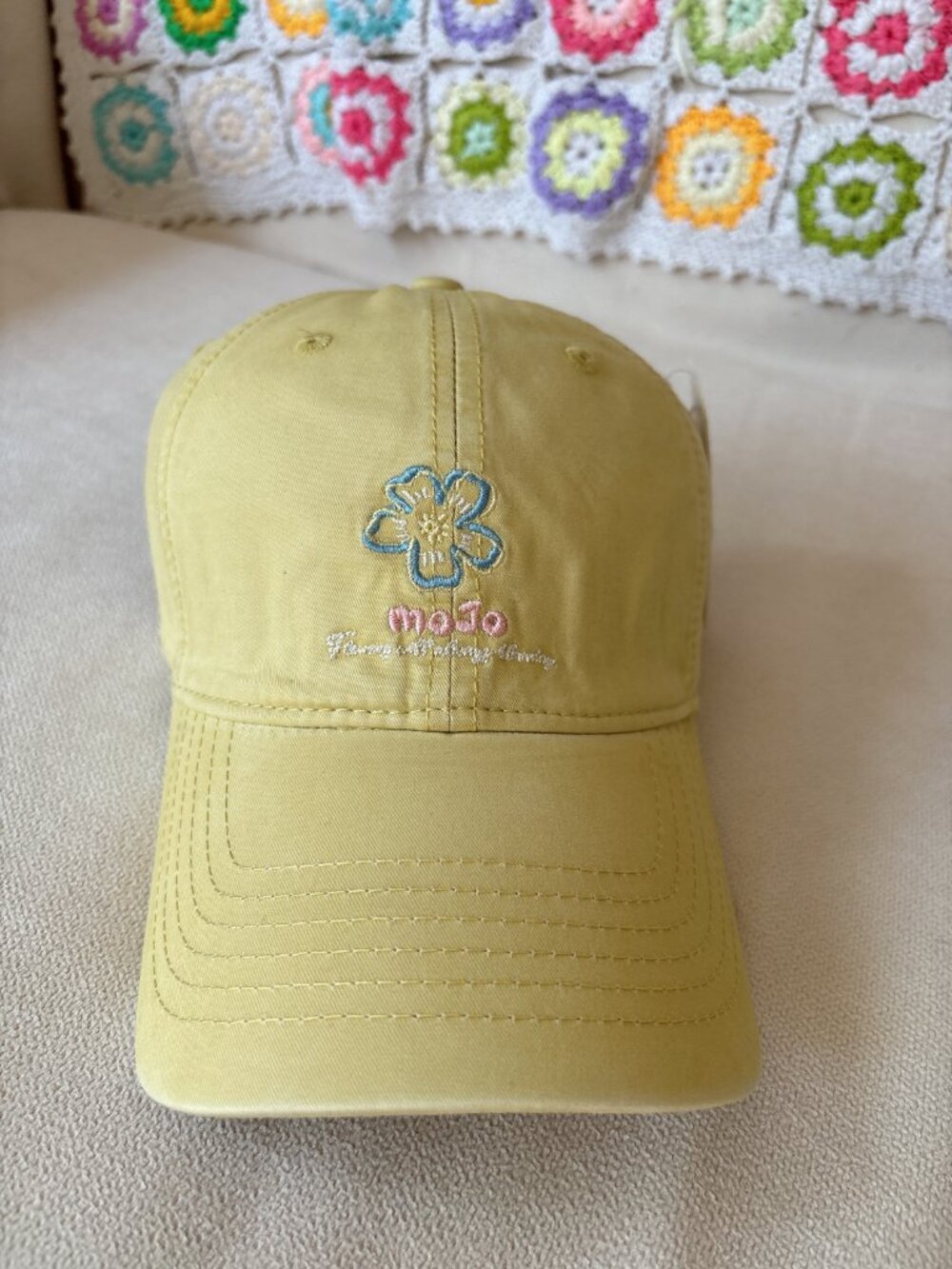 Mojo Floral Embroidered Baseball Cap